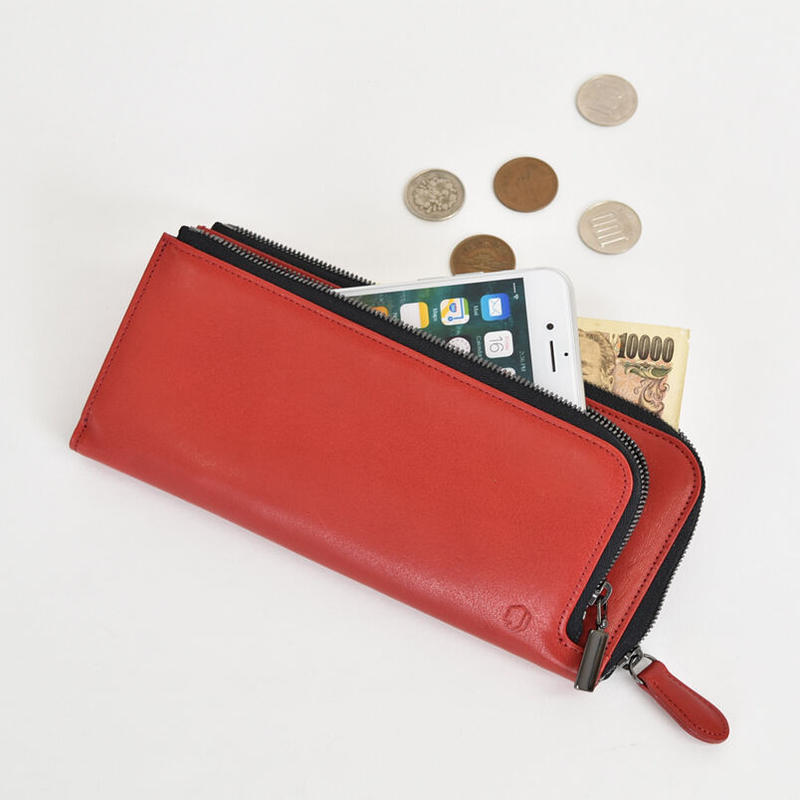 財布とスマホを一体化 ｗｌファスナー長財布 Kuramae Kobo