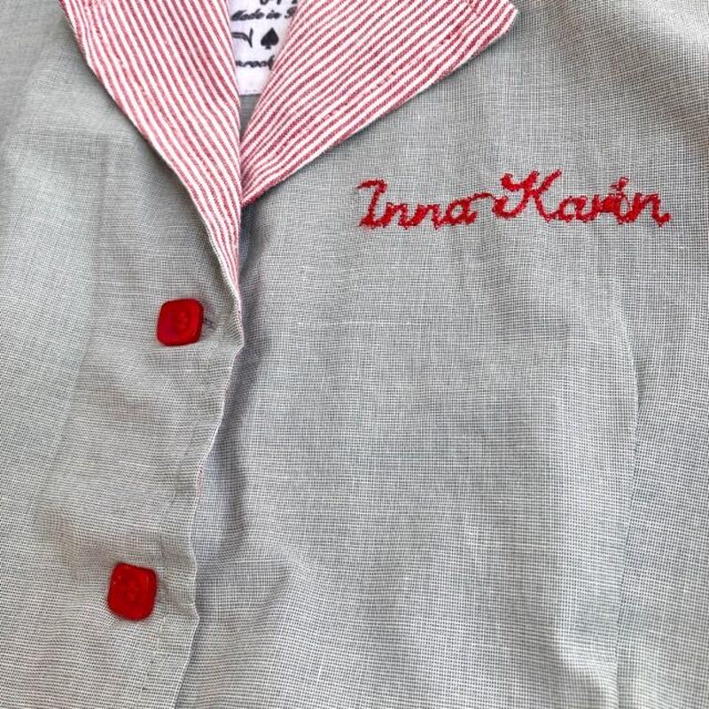 Used約110 1cm 50s Girlワンピース こども服ハウス くるくる山