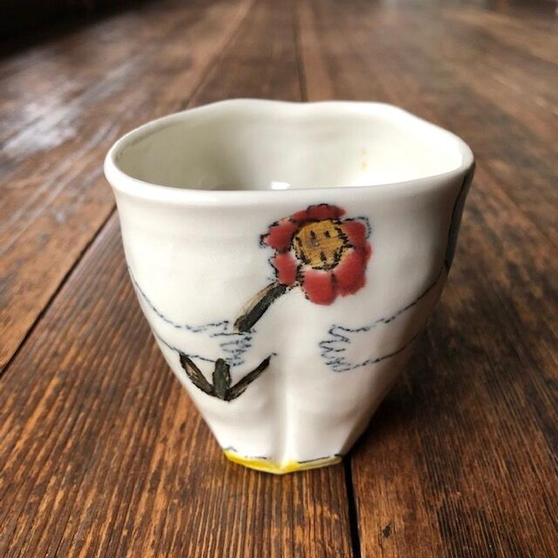 陶芸作家 吉川千香子 青白磁 皿 プレート 鳥 陶芸作家 吉川千香子 青