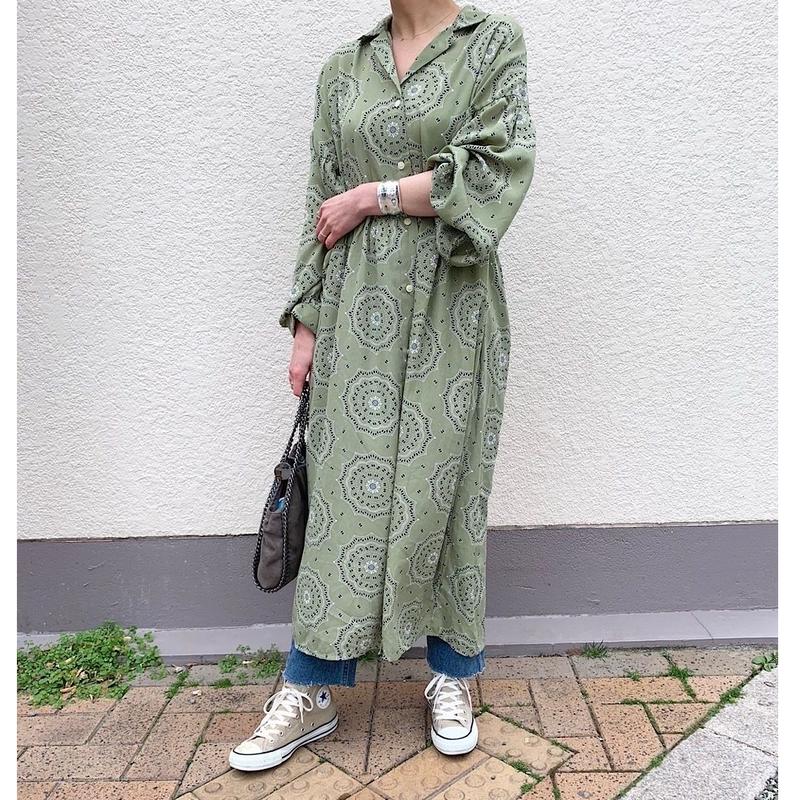 ペイズリー柄ワンピース Selectshop Kusukusu