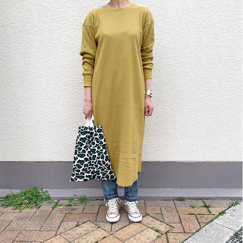 ワッフルロングワンピース Selectshop Kusukusu