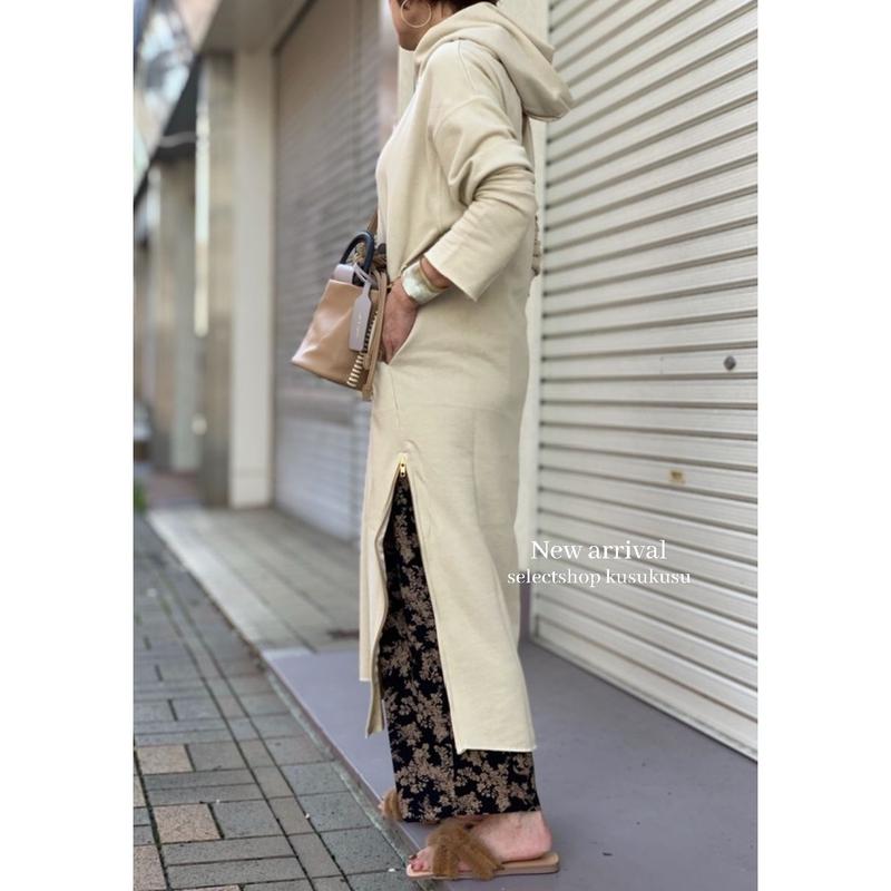 再入荷 新色 サイドzipフーディーワンピース Selectshop Kusukusu