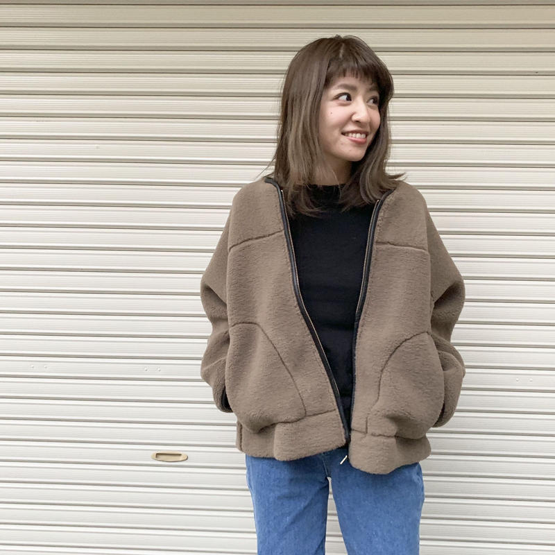 ボアショートブルゾン | selectshop kusukusu