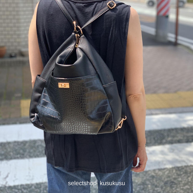 変形2wayショルダーリュック Selectshop Kusukusu 変形2wayショルダーリュック Selectshop Kusukusu