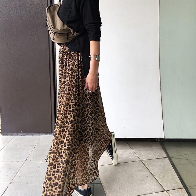 レオパード柄スカート Selectshop Kusukusu レオパード柄スカート Selectshop Kusukusu