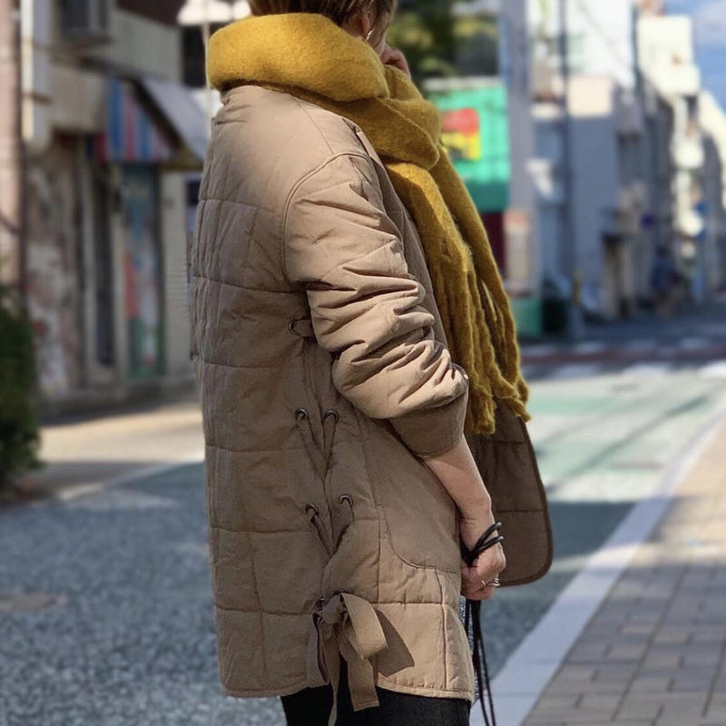 レースアップキルティングブルゾン selectshop kusukusu レースアップキルティングブルゾン selectshop kusukusu