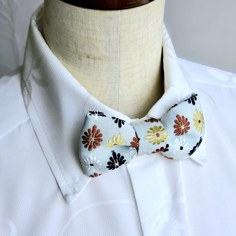 蝶ネクタイ 薄い水色地花菱文様 Kyadisjapan S Store