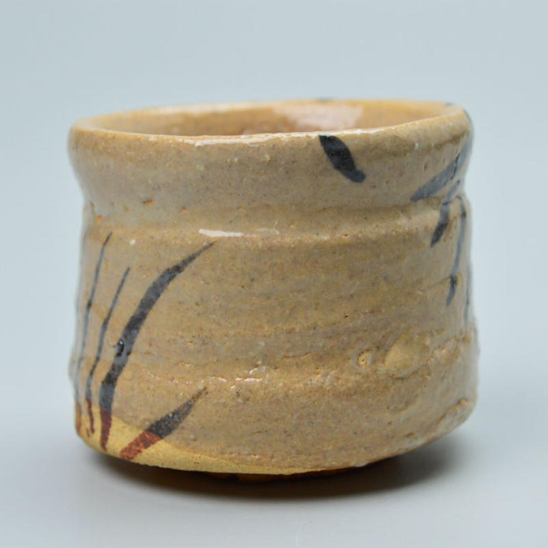 委託 0534＞☆『 中里重利 』☆ 斑唐津 ぐい呑 ☆ 共箱 共布 ☆ 父