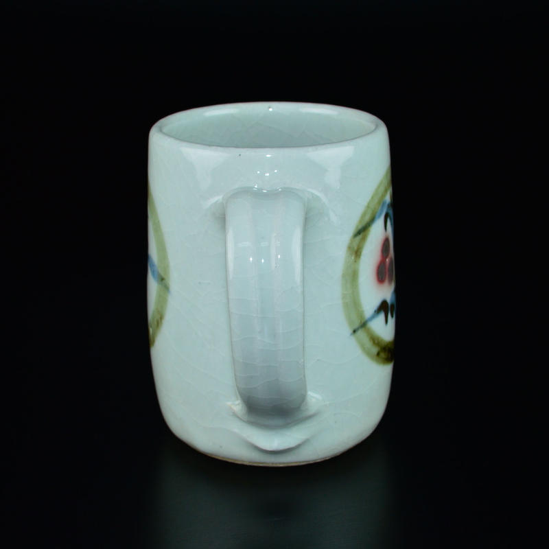 椋木春水（英三）造”笹絵皿” 5客（師 河井寛次郎）