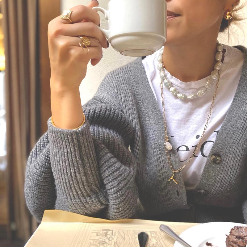 80/20クロス IENA イエナ GREN/グリン バロックパールエンドレス