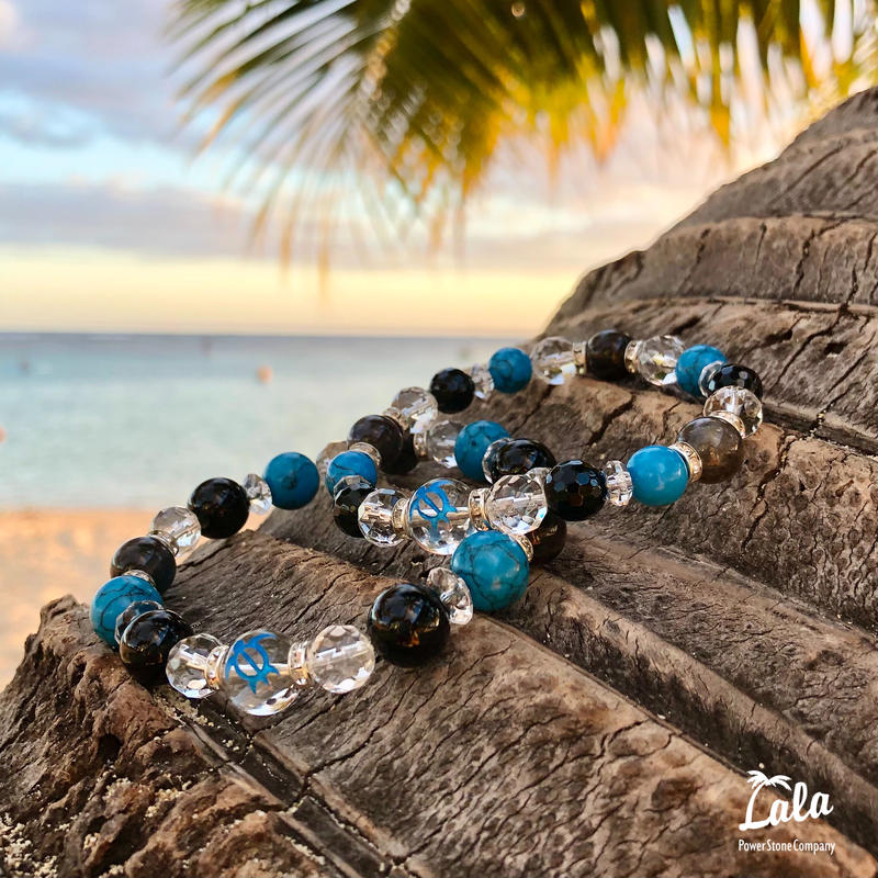 ホヌb ターコイズブレスレット メンズサイズ ペア可 ラーラ パワーストーン