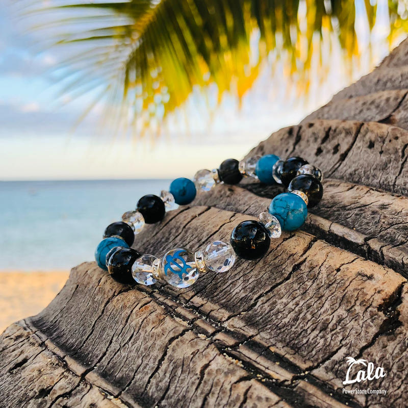 ホヌb ターコイズブレスレット メンズサイズ ペア可 ラーラ パワーストーン