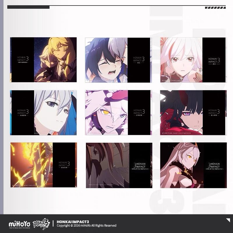 崩壊3rd アニメcgポストカードセット 蘭蘭