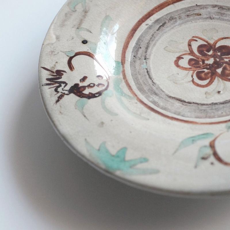 涌田焼　マカイ 涌田焼〜壺屋焼 白釉 マカイ（お碗）（琉球・18世紀ごろと見