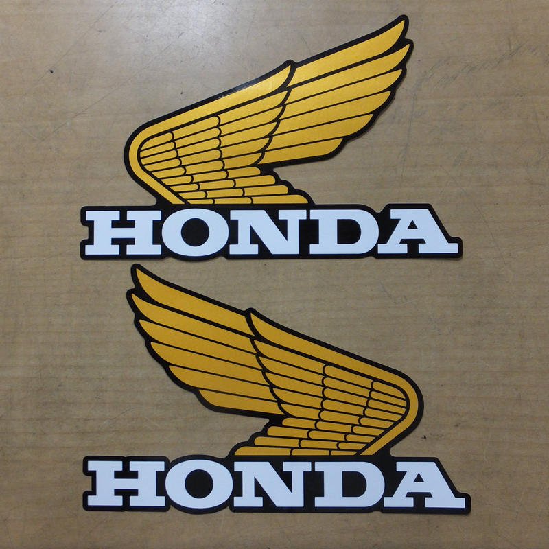 汎用ホンダステッカー オールドウィング Cbgbxlcdftrなどに Laugh Na