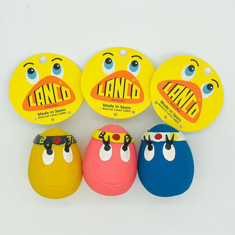 ランコ Lanco 犬用おもちゃ ハチマキタマゴ アソート イエロー ピンク ブルー