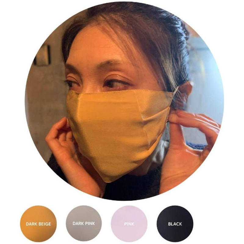 L A Y レディース メンズ 洗える フェイスカバー フェイスマスク シルク 美肌 絹100