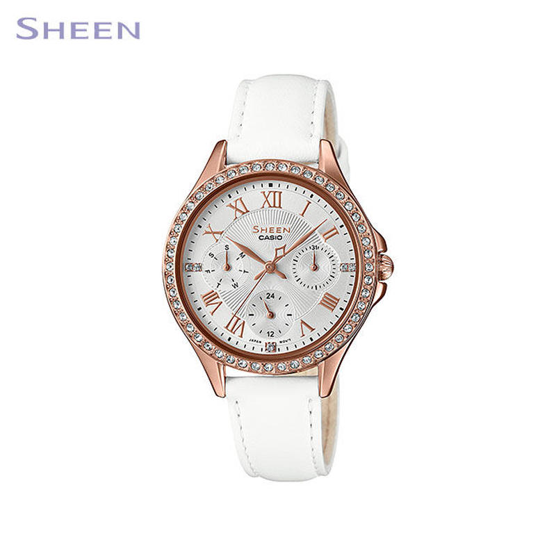 女性用 カシオ シーン 腕時計 レディース Casio Sheen クリスタル 防水