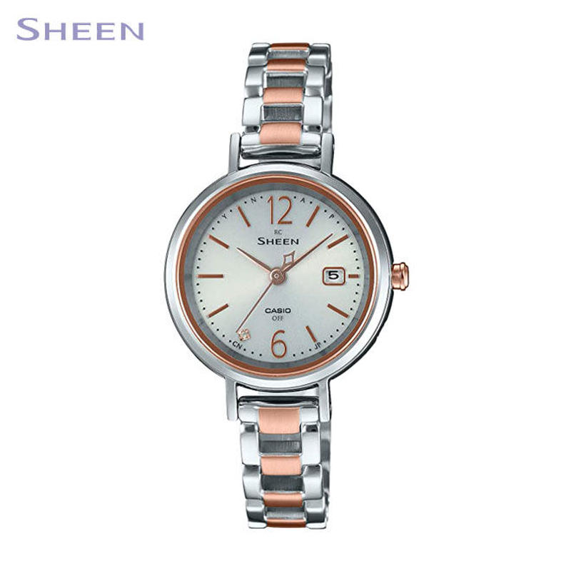 女性用 カシオ シーン 腕時計 レディース Casio Sheen 電波 ソーラー 防水