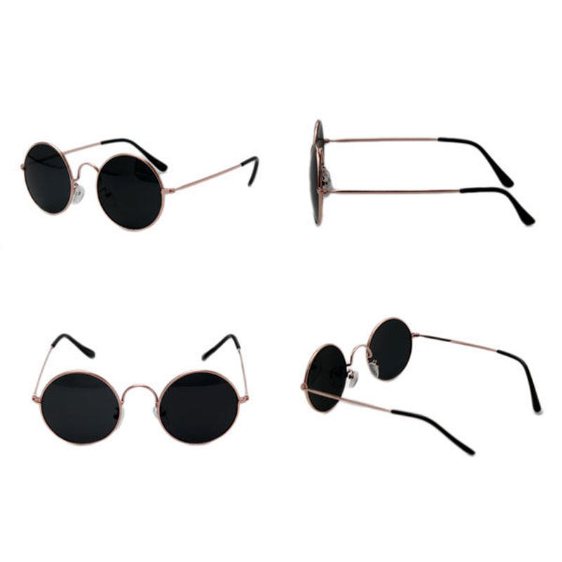 サングラス ラウンド型 メンズ レディース 丸 眼鏡 伊達めがね クリアレンズ Yg 113