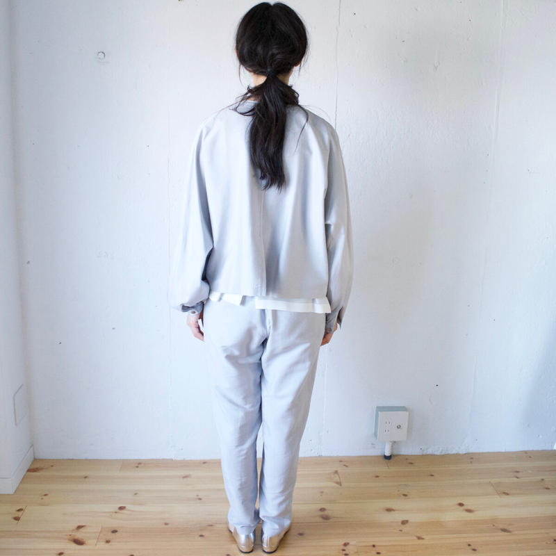 humoresque(ユーモレスク) tapered pants コットンシルク テーパードパ...