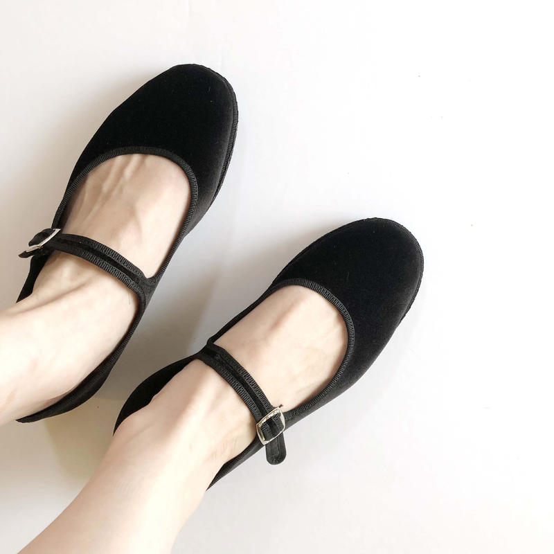 Sciuscia シューシャ Maryjane ワンストラップシューズ Black Le