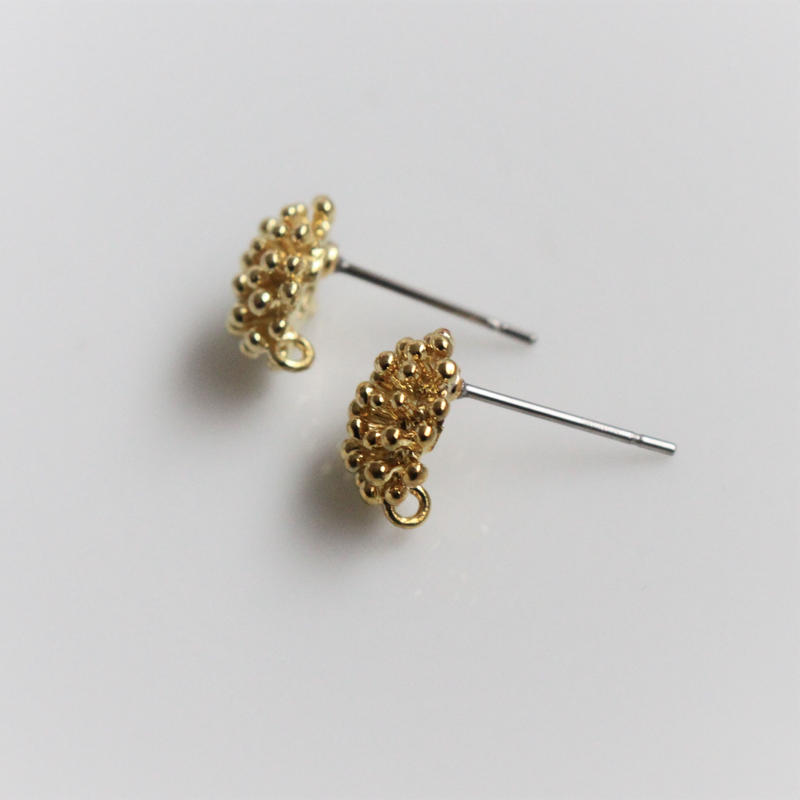 指輪 デザインピアス金具20×10㎜