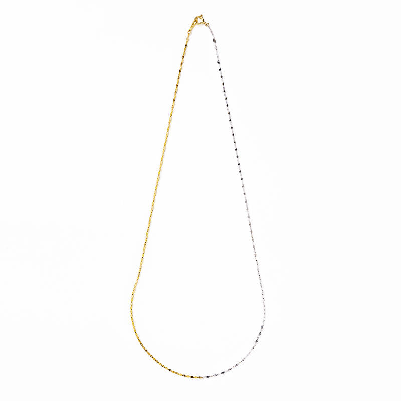 victoria double necklace/yellow gold × white go victoria double necklace/yellow gold × white go