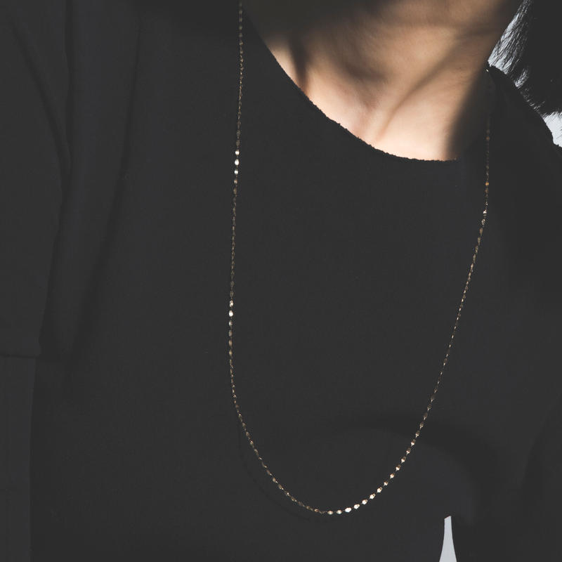 victoria long necklace yellow gold / pink gold victoria long necklace yellow gold / pink gold