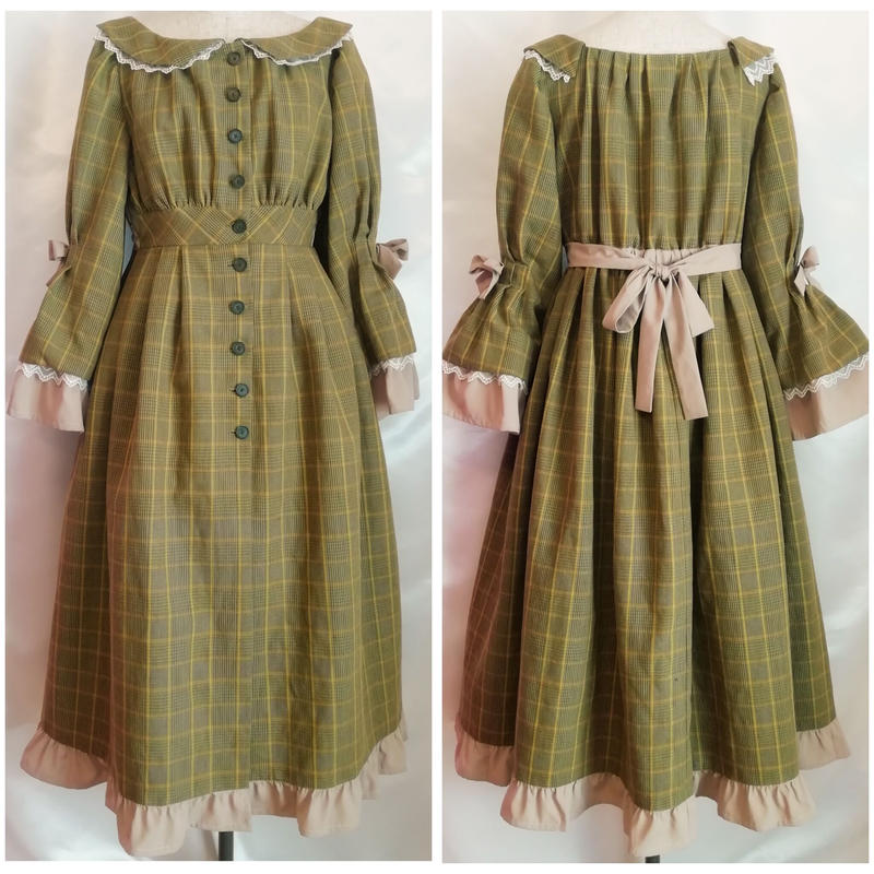 Amy チェック柄ワンピース型ジャケット Lady E Whiterry