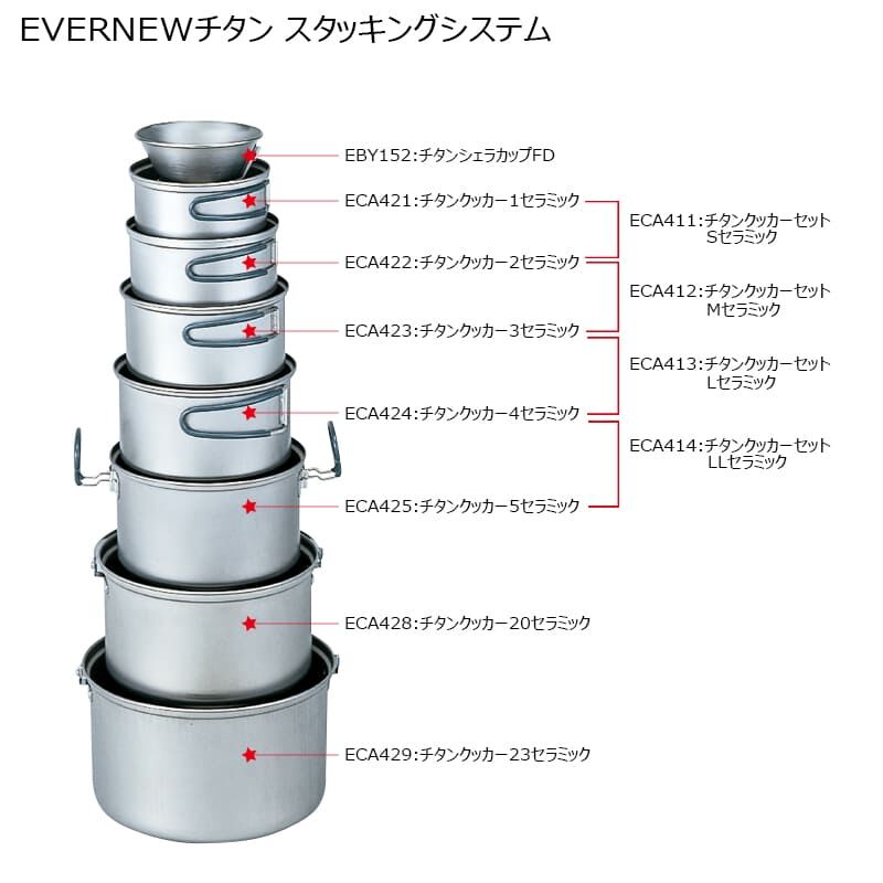 格安2023】 EVERNEW(エバニュー) クッカーセット 59oHj-m48676434895