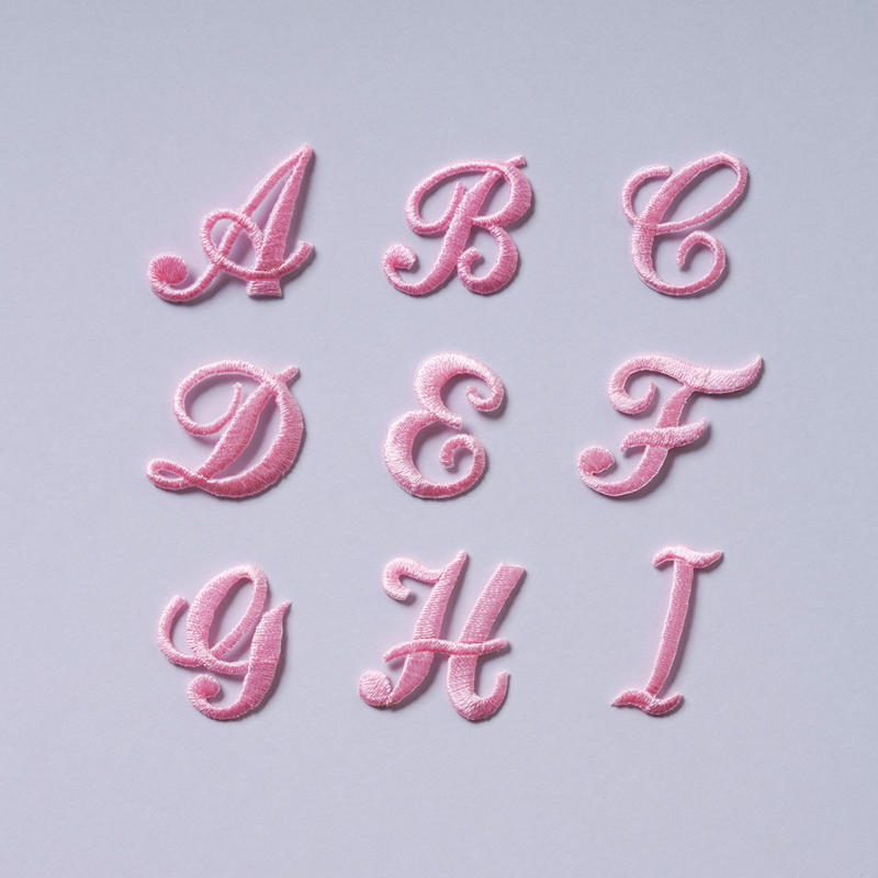 インポートワッペン アルファベット 筆記体 ピンク Lido オンラインショップ