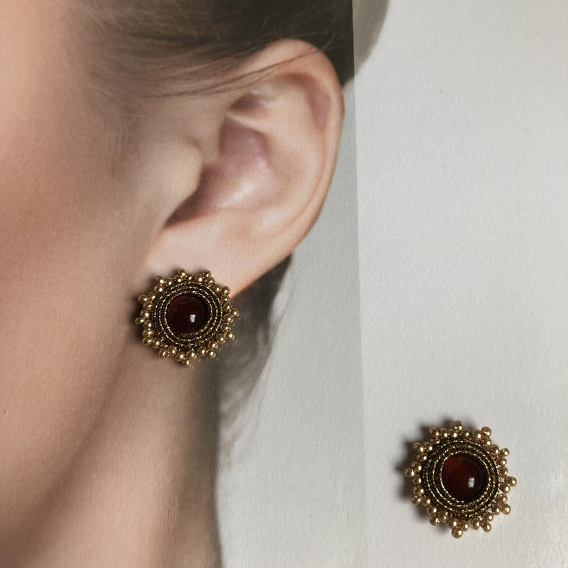 Red レッドアゲートの耳飾り 第1チャクラ ルートチャクラ Like A Unico