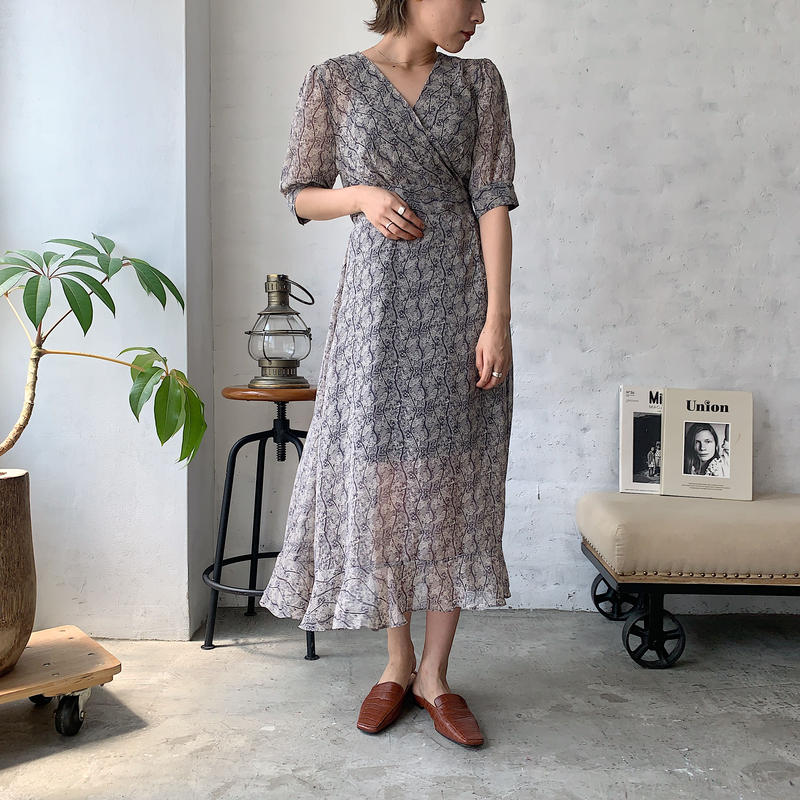 予約販売 ウエストマークフレアワンピース 2color Ld0065 Link