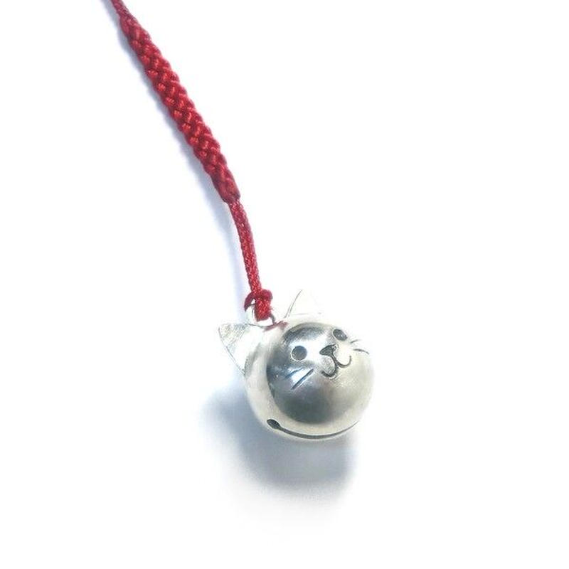 猫の鈴 守り鈴の根付【一点物】No-01 | シルバーアクセサリー工房アンク