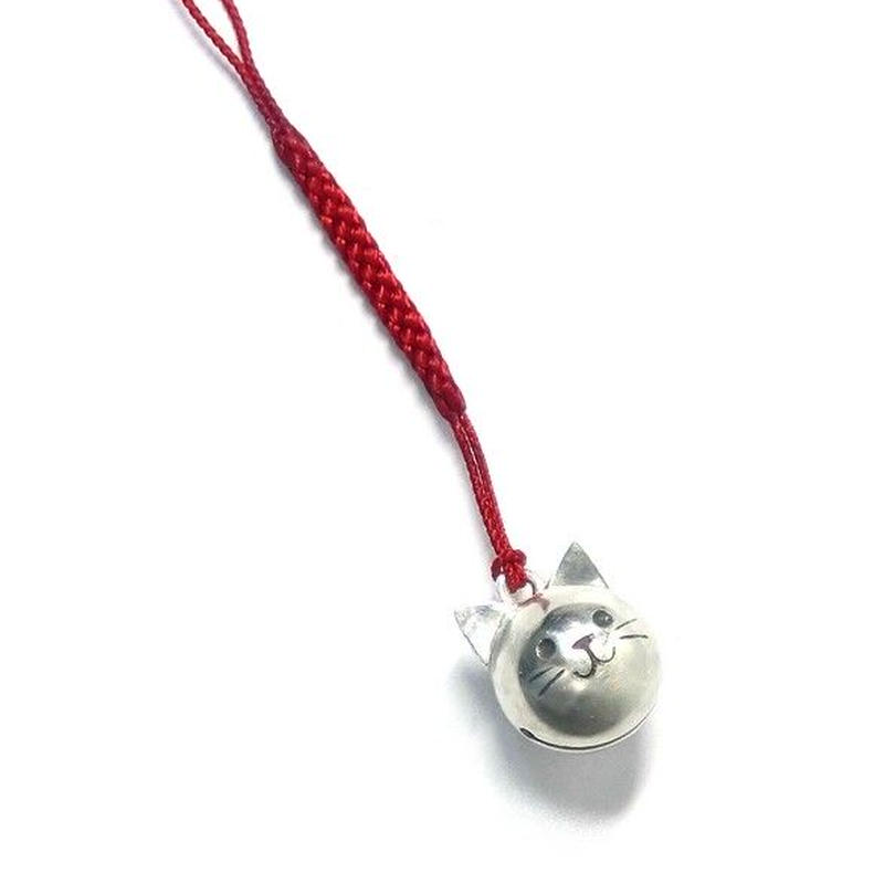 猫の鈴 守り鈴の根付【一点物】No-01 | シルバーアクセサリー工房アンク