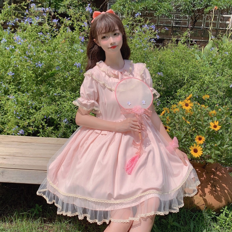 ガーリーふわふわフリルワンピース Naunanenne