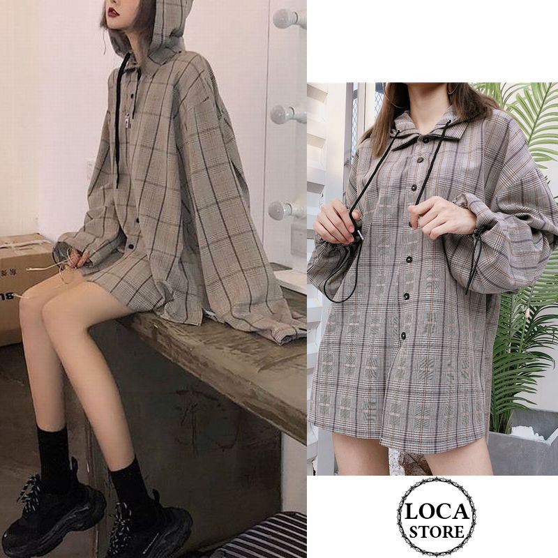 メンズ レディース ユニセックス チェックパーカー コーディガンパーカー チェック柄 シャツパ