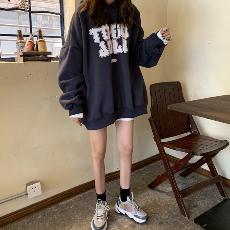 選べる3カラー プルオーバー パーカー 韓国ファッション レディース ストリート系 ロゴ