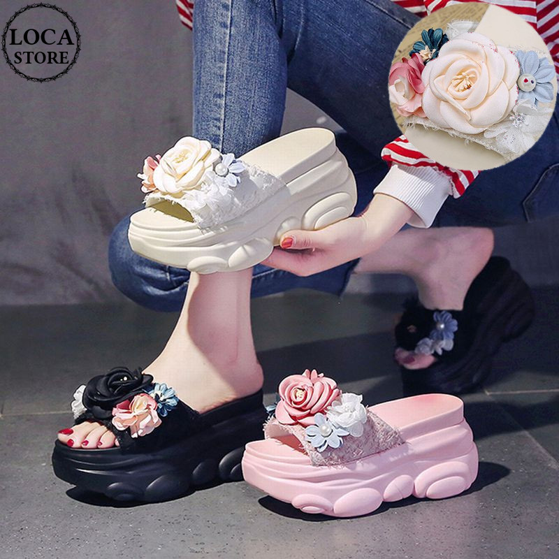 フラワー サンダル 22 0 24 5cm 厚底 花 厚底サンダル トレンド かわいい 歩きや フラワー サンダル 22 0 24 5cm 厚底 花 厚底サンダル トレンド かわいい 歩きや