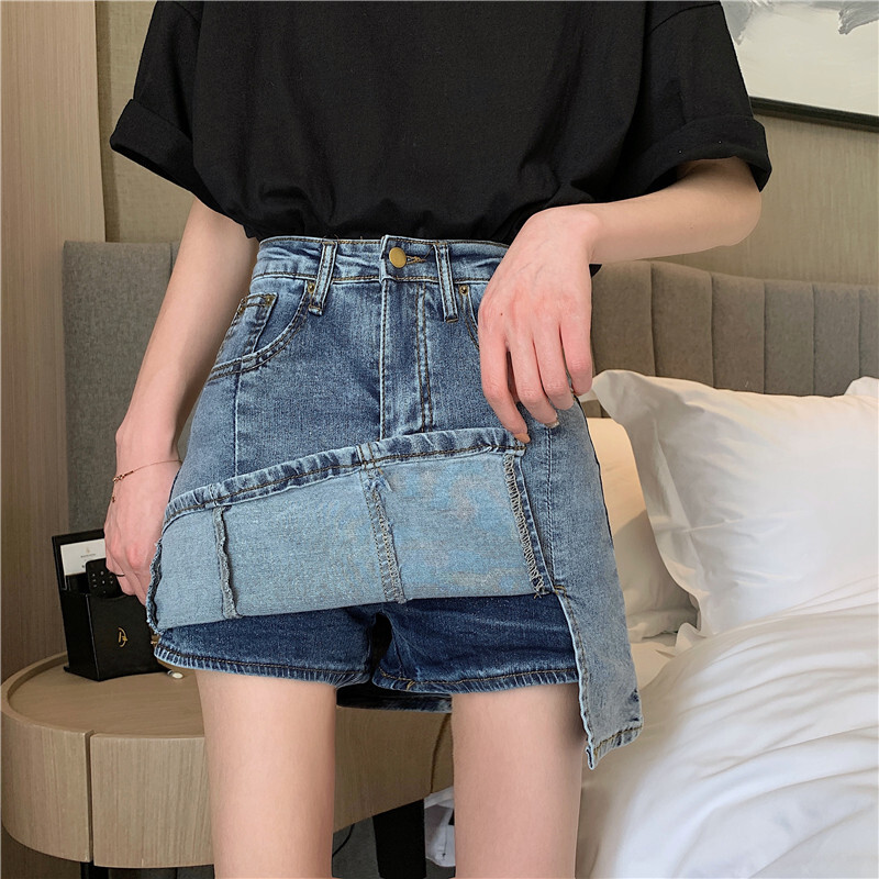 デニムスカート ショートパンツ 韓国ファッション レディース スカート ショート丈 ミニスカー デニムスカート ショートパンツ 韓国ファッション レディース スカート ショート丈 ミニスカー