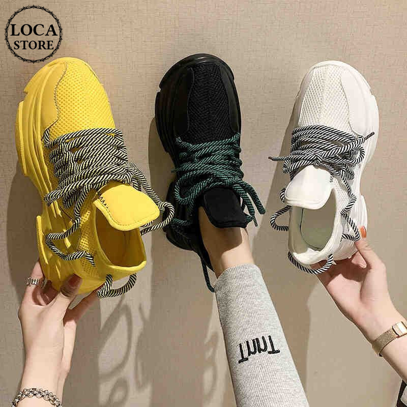 メッシュスニーカー 厚底スニーカー ヒール6cm 韓国ファッション レディース スニーカー 厚