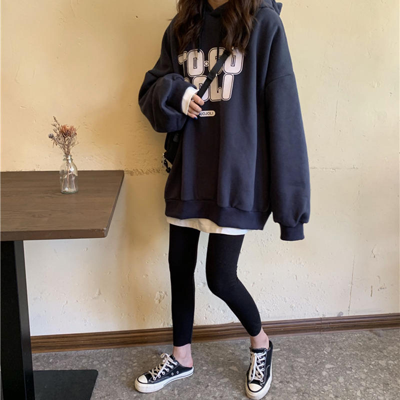 選べる3カラー プルオーバー パーカー 韓国ファッション レディース ストリート系 ロゴ