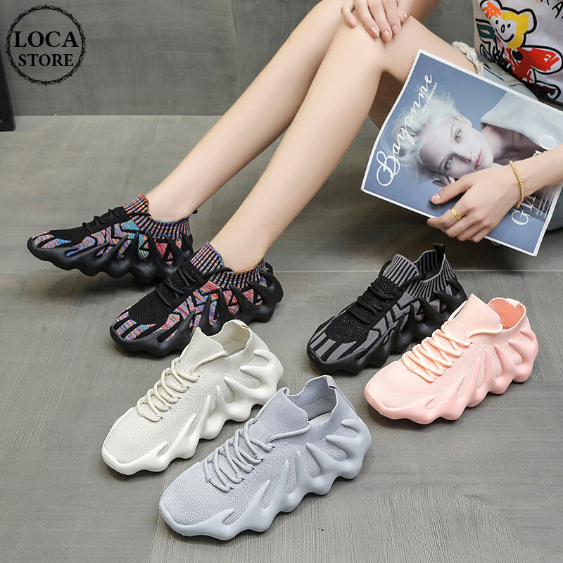 ソックススニーカー ローカット スポーツ スニーカー シューズ 厚底スニーカー カジュアル 靴