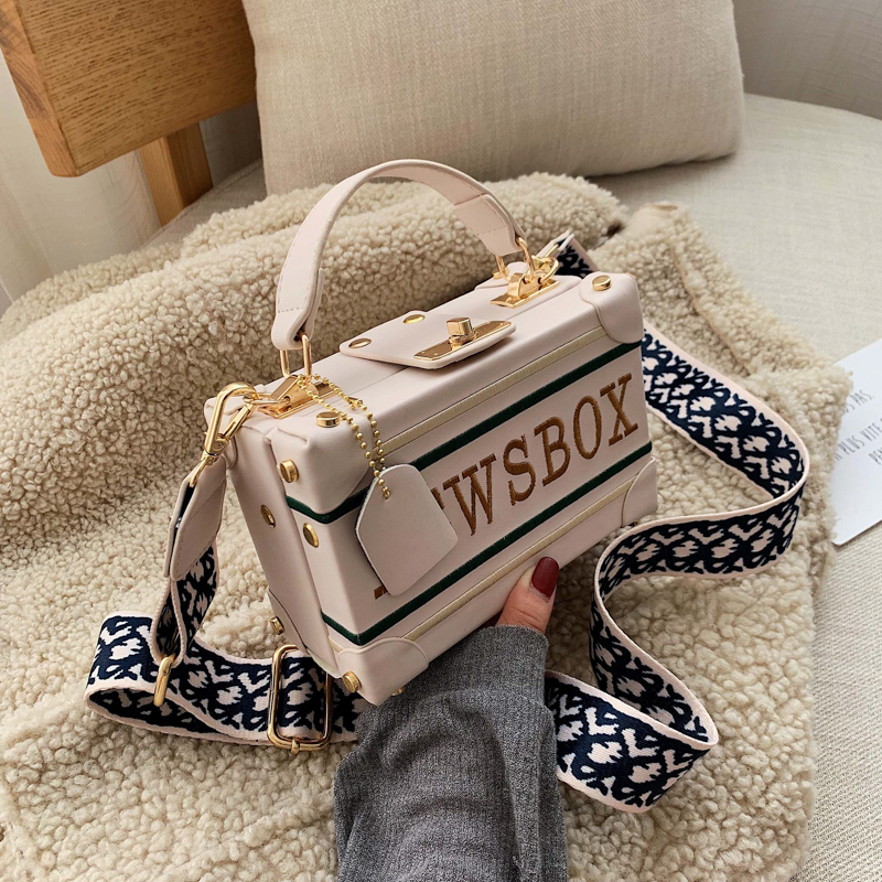 2way ボックスバッグ ハンドバッグ ショルダーバッグ ミニバッグ ストラップ 韓国ファッシ