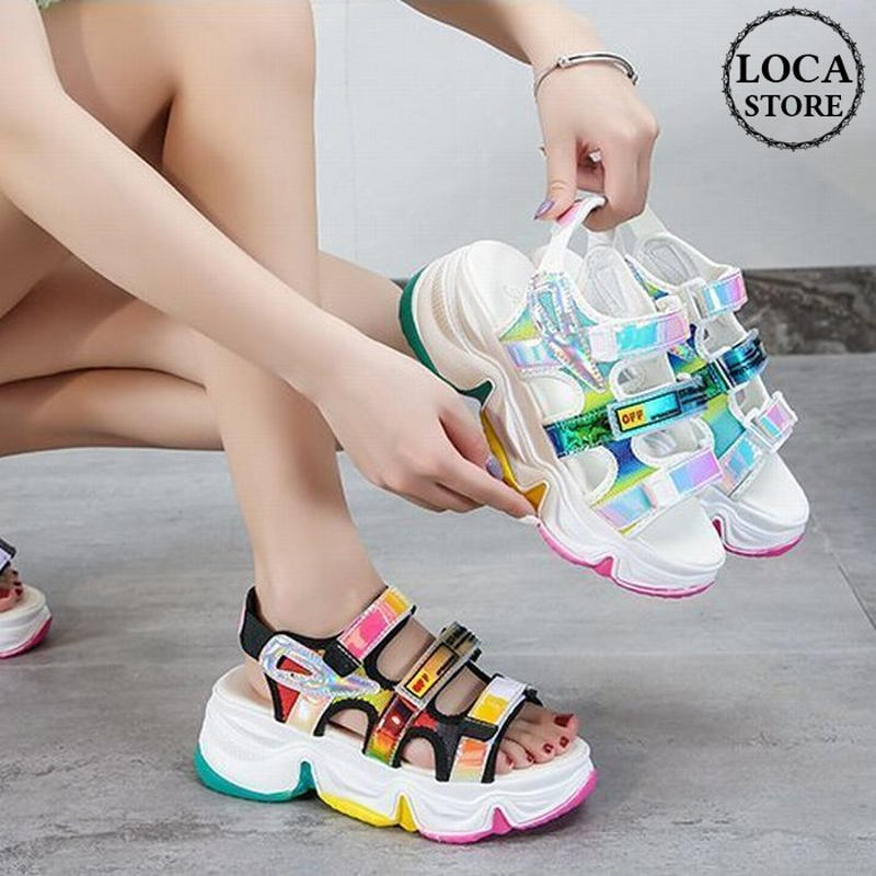 スポーツサンダル 厚底 スポサン マルチカラー 5 5cm ベルト 韓国ファッション サンダル スポーツサンダル 厚底 スポサン マルチカラー 5 5cm ベルト 韓国ファッション サンダル