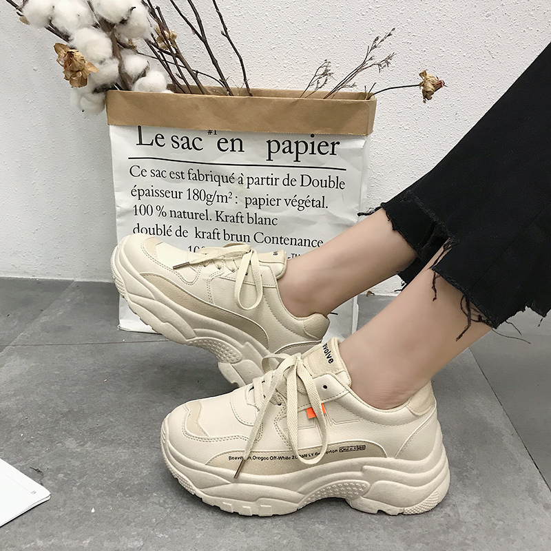 2カラー ダッドスニーカー 韓国ファッション レディース 厚底スニーカー ボリューム スニーカ