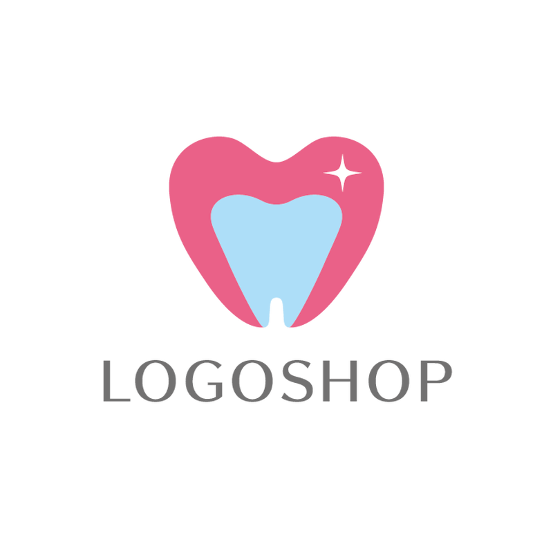 ハートにつつまれる歯科 ハート 心 輝き 光 シンプル スマート おしゃれ つながり 美容 サ