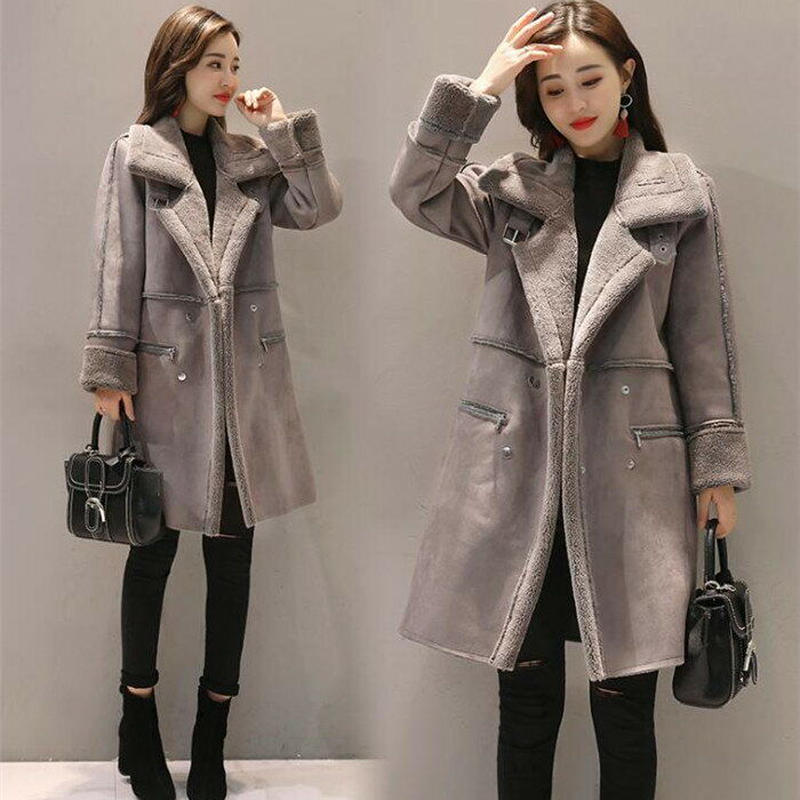 防寒 ゆったりシルエットが可愛い フェイクムートンコート London Bridge Shop