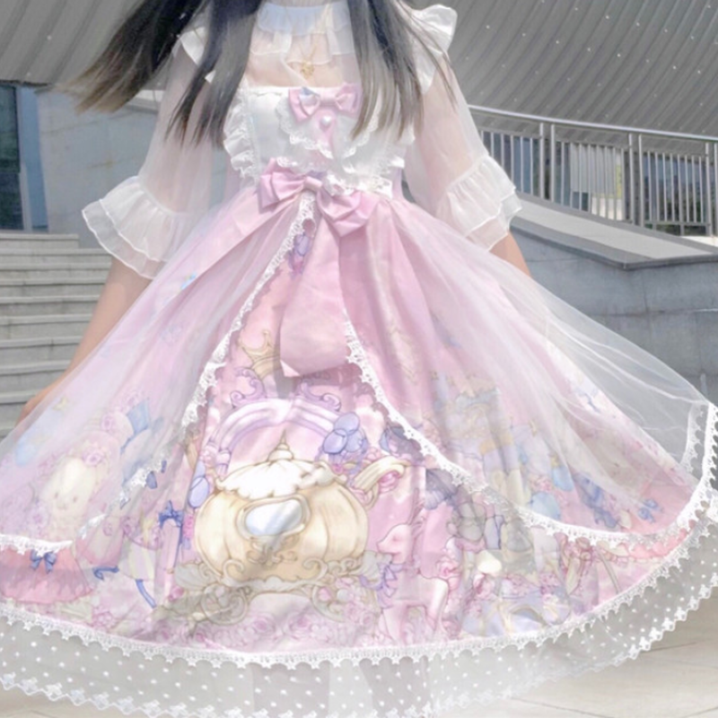 ワンピース ゆめかわ ゆめロリ 夢カワ ロリータ ドレス ロリィタ 甘ロリ コスプレ キャミワ